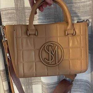 Steve Madden Camel Quilted Satchel